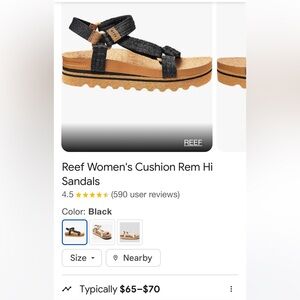 Reef cushion rem hi sandals